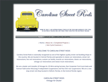 Tablet Screenshot of carolinastreetrods.com